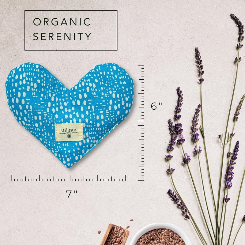 stillnus Weighted Heart Eye Pillow with Organic Lavender & Flaxseed – Relaxation Gift for Women, Meditation Tool, Mindful Rest, Cooling Eye Mask, Wellness Self-Care Kit - Image 5